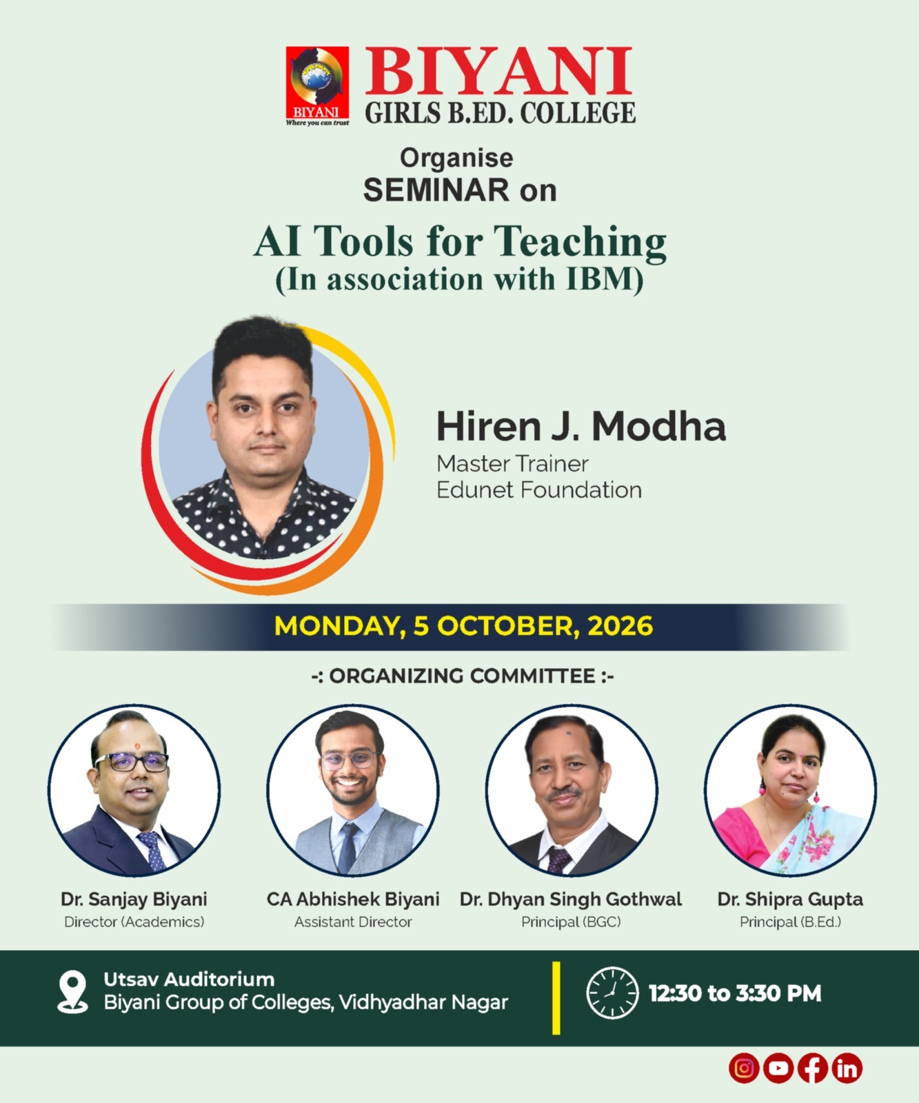Seminar on AI Tools for Teaching